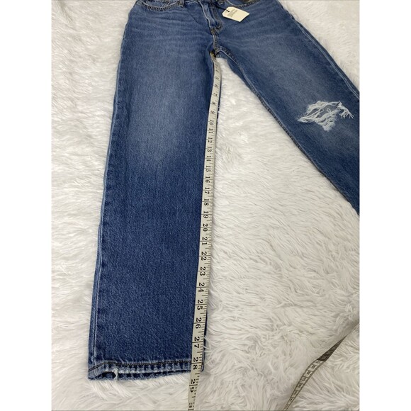 Levi’s 80’s High Rise Mom Jeans Size 26X30 Blue Distressed Pockets NWT - Picture 8 of 15